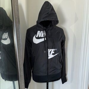 Nike Black and White Bomber Jacket